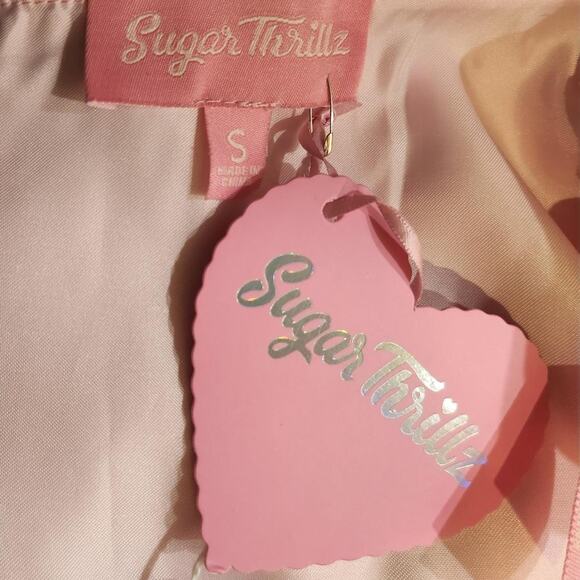 Sugar Thrillz Pink Heart Mini Skirt - Picture 5 of 5